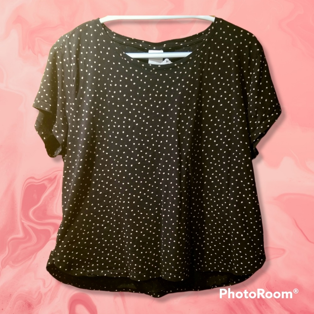 H&M Black Polka Dot Tee